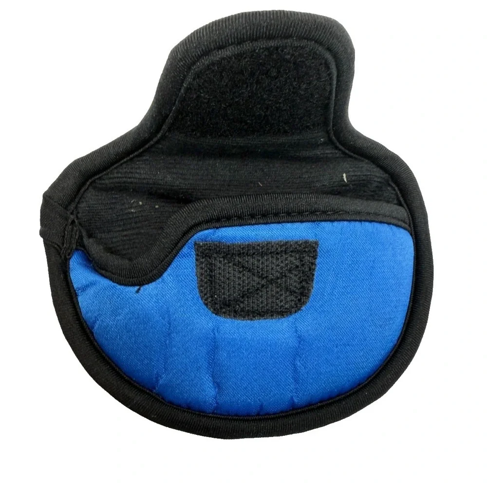 Finesse Mallet Putter Headcover Blue White Nylon Golf Club Protective Cover